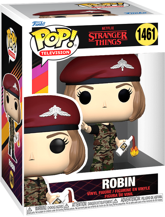 Funko Pop! TV 1461: Stranger Things - Robin with Molotov Cocktail Vinyl Figure (Season 4)(New) -