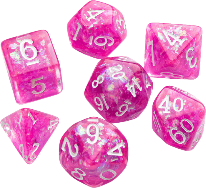 RPG Dice Set - Candy-Like Series - Raspberry (New) - Gamegenic 400G