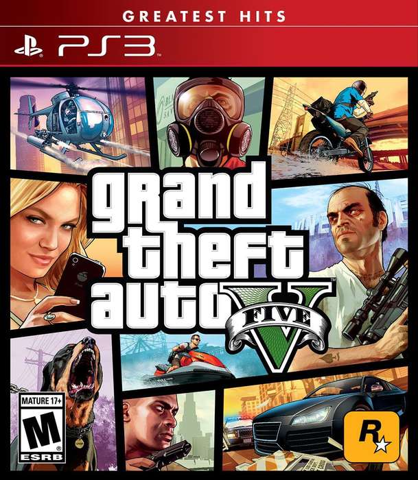 Grand Theft Auto V - Greatest Hits (NTSC/U)(PS3)(New) - Rockstar Games 120G