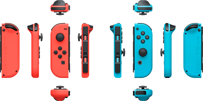 Nintendo Switch Joy-Con Controller Pair - Neon Red / Neon Blue (NS / Switch)(Pwned) - Nintendo 200G