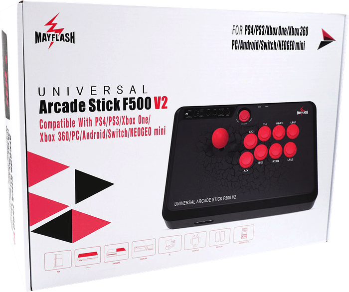 Mayflash F500 V2 Universal Arcade Fightstick (PC / PS3 / PS4 / Xbox 360 / Xbox One / Xbox Series /