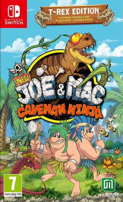 New Joe & Mac: Caveman Ninja - T-Rex Edition (NS / Switch)(New) - Microids 100G