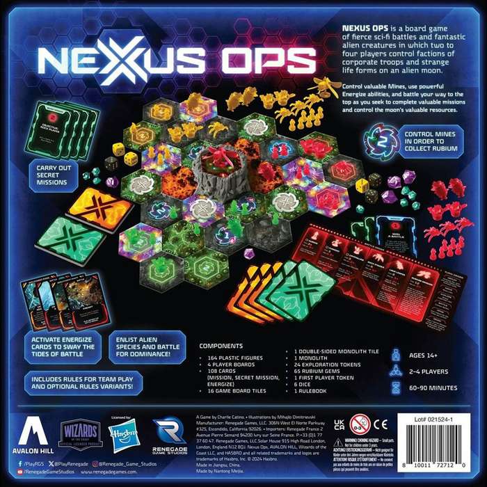 Nexus Ops (New) - Renegade Game Studios 1800G