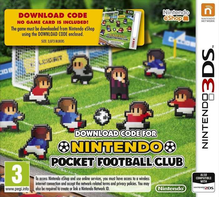 Nintendo Pocket Football Club [Code in Box](3DS)(New) - Nintendo 110G