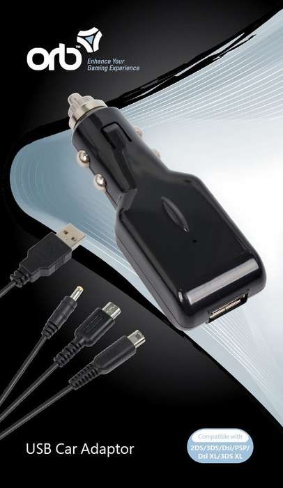 ORB Universal USB Car Adapter (2DS / 3DS / DSi / PSP)(New) - ORB 150G