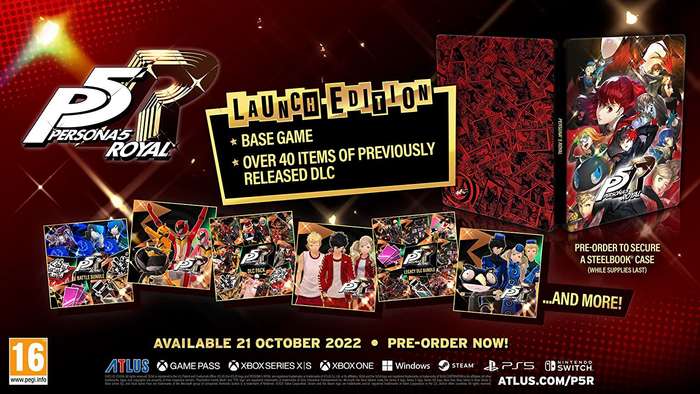 Persona 5: Royal - Steelbook Launch Edition (PS5)(New) - SEGA 200G