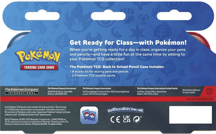 Pokemon TCG: Pencil Tin (2023)(New) - The Pokemon Company 300G