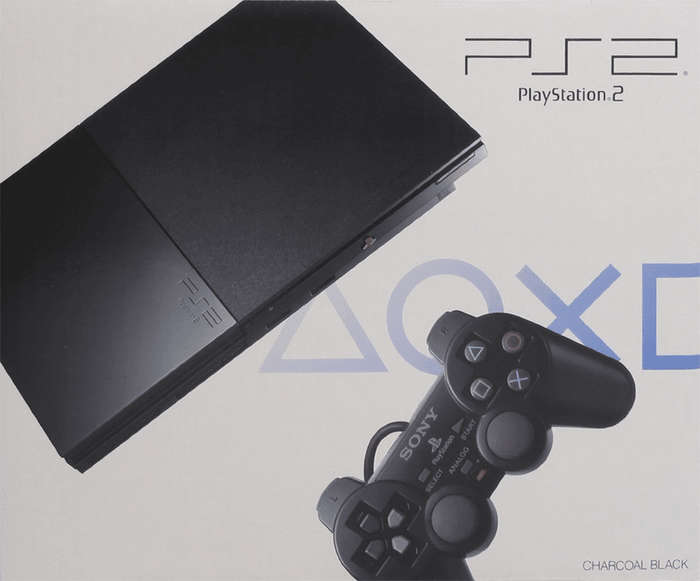 PlayStation 2 Slim Console - Black (PS2)(Pwned) - Sony (SIE / SCE) 1000G