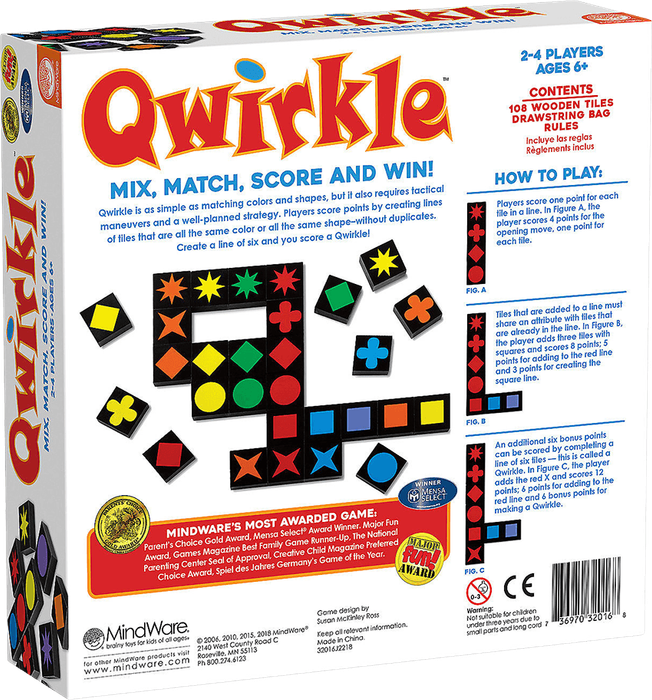 Qwirkle (New) - MindWare 1500G