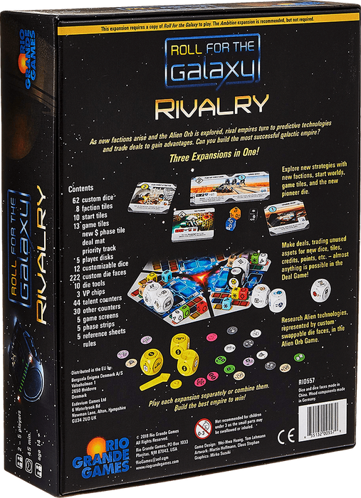 Roll for the Galaxy: Rivalry Expansion (New) - Rio Grande Games 1500G