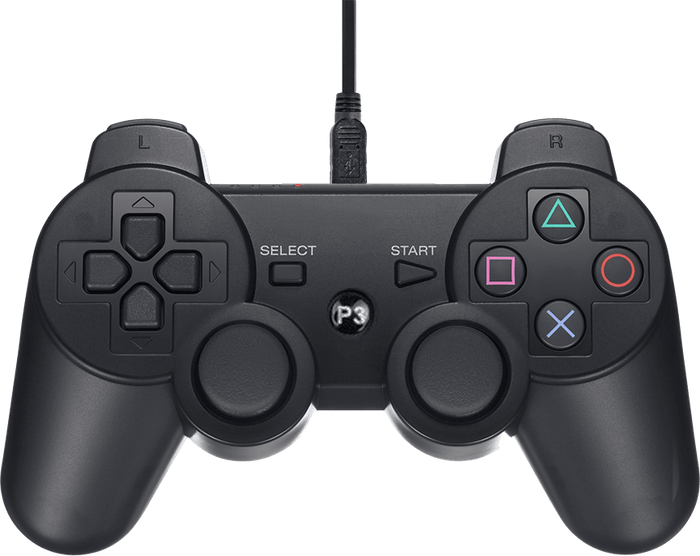 PlayStation 3 DoubleShock 3 Generic Wired Controller - Black (PS3)(New) - Various 200G