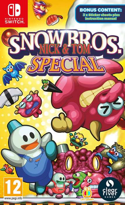 Snow Bros.: Nick & Tom Special (NS / Switch)(New) - Clear River Games 100G