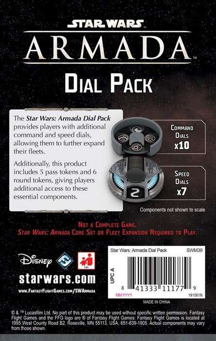 Star Wars: Armada - Dial Pack (New) - Fantasy Flight Games 350G