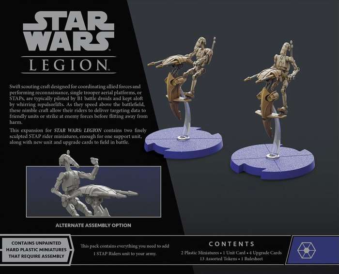 Star Wars: Legion - STAP Riders Unit Expansion (New) - Fantasy Flight Games 800G