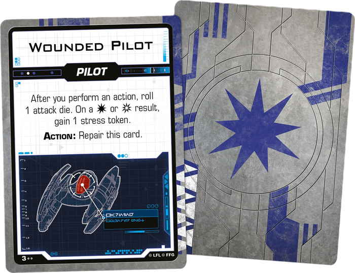Star Wars: X-Wing - Separatist Alliance Damage Deck (2nd Edition)(New) - Fantasy Flight Games 150G