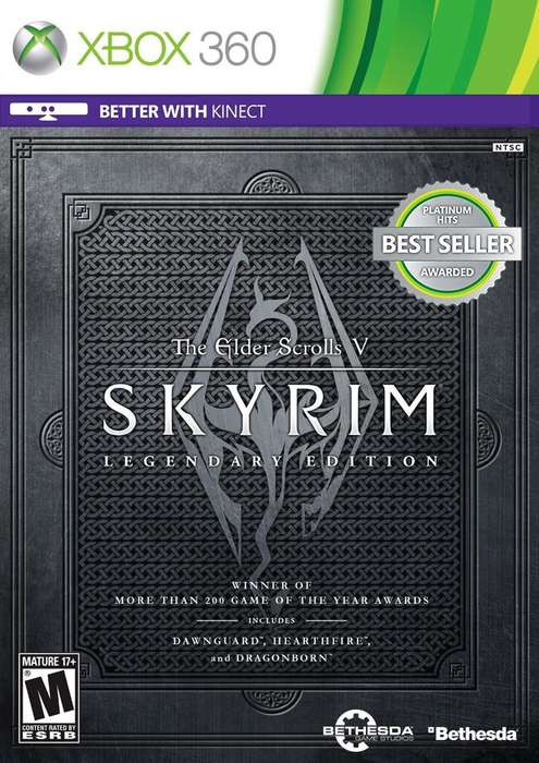 Elder Scrolls V, The: Skyrim - Legendary Edition - Platinum Hits (NTSC/U)(Xbox 360)(New) - Bethesda