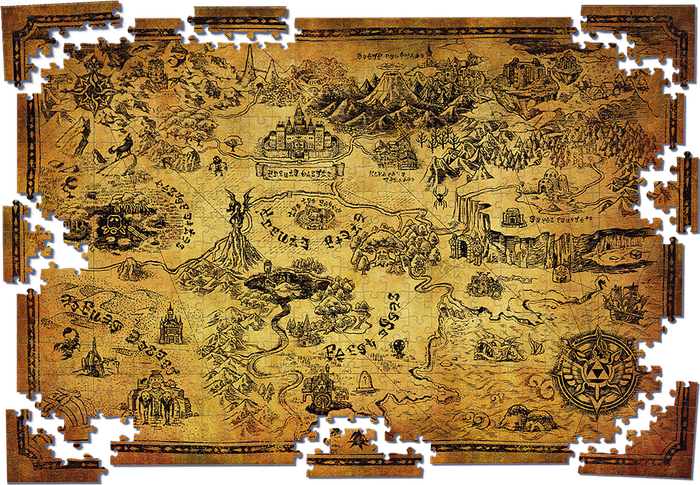 Legend of Zelda, The: Hyrule Field - 500 Piece Puzzle (New) - Winning Moves 1000G