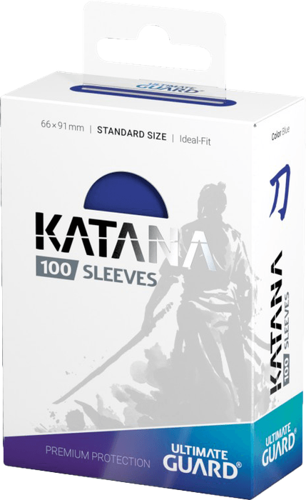Ultimate Guard Katana 100 Standard Size Sleeves - Blue (New) - Ultimate Guard 100G