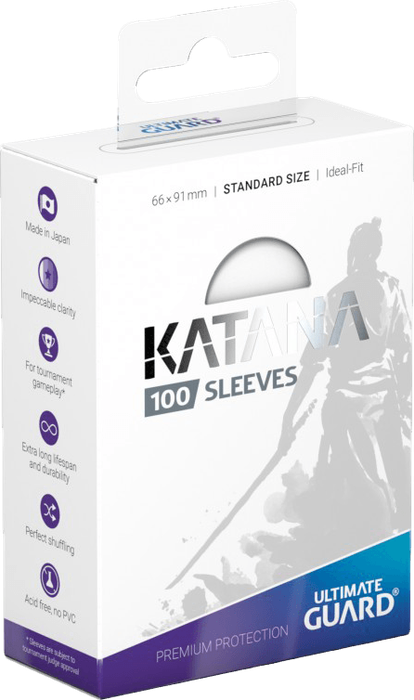 Ultimate Guard Katana 100 Standard Size Sleeves - White (New) - Ultimate Guard 100G