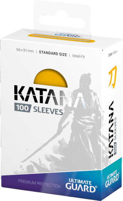 Ultimate Guard Katana 100 Standard Size Sleeves - Yellow (New) - Ultimate Guard 100G