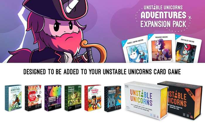 Unstable Unicorns: Adventures Expansion Pack (New) - Unstable Games 150G