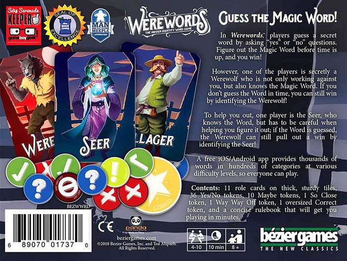 Werewords - 2nd Edition (New) - Bezier Games 350G