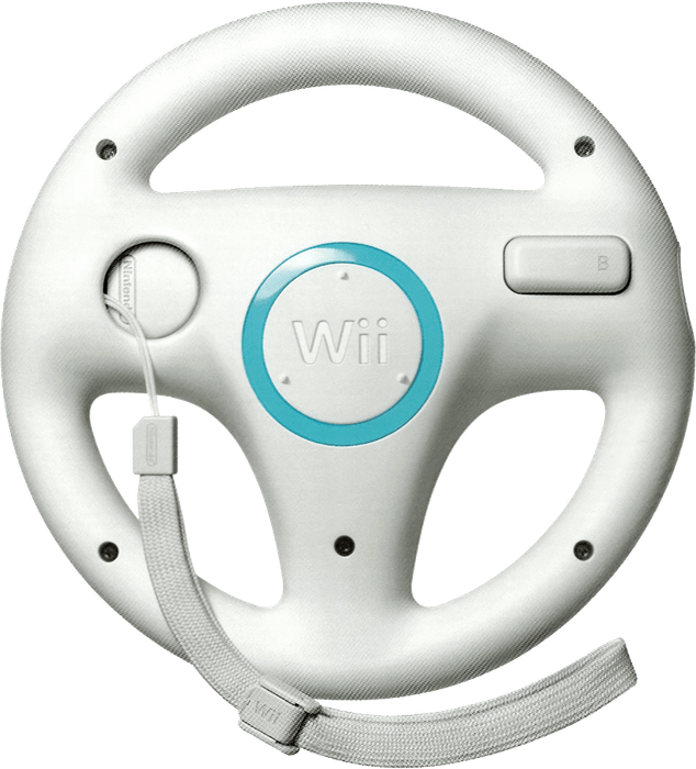 Wii Steering Wheel - White (Wii)(Pwned) - Nintendo 200G