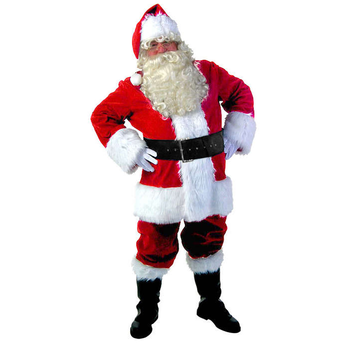 Deluxe Santa Claus Adult Costume Santa Suit