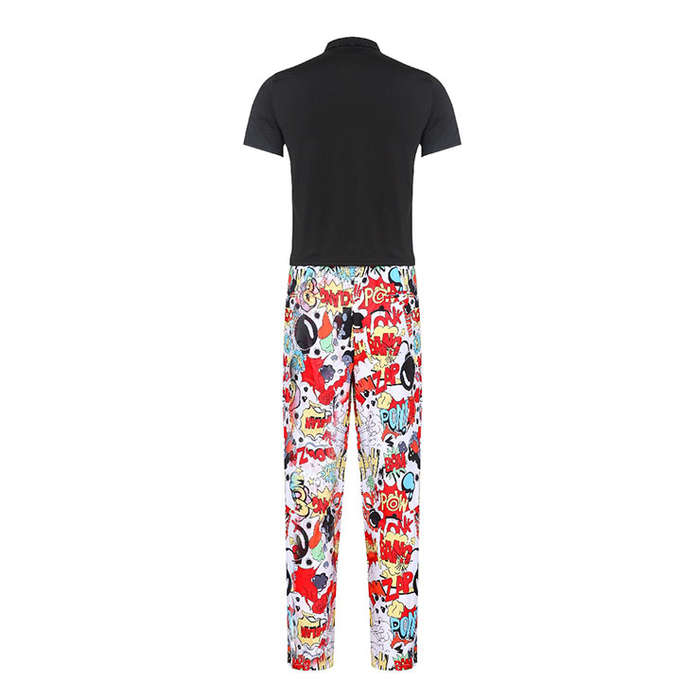 Men 's Funny Surprise Bomb Graffiti Print Personalized Party Suit Adult Cosplay Costume N20485