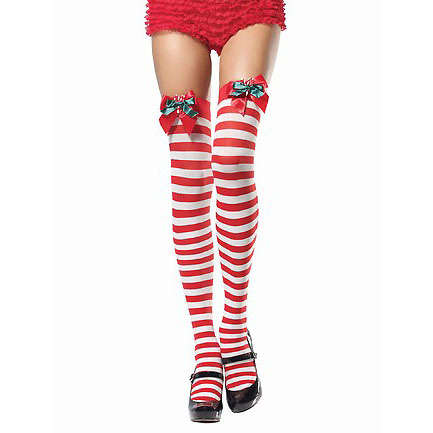 Double Bow Candy Cane Stockings HG2845
