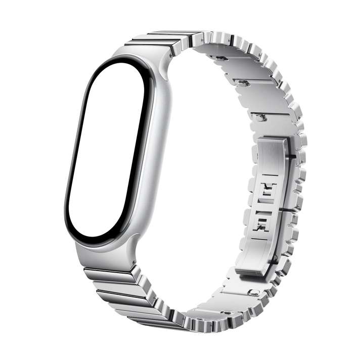 Xiaomi Smart Band 10 Asymmetrical Metal Strap &#x2013; Silver