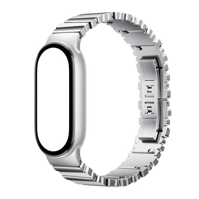 Xiaomi Smart Band 10 Asymmetrical Metal Strap &#x2013; Silver