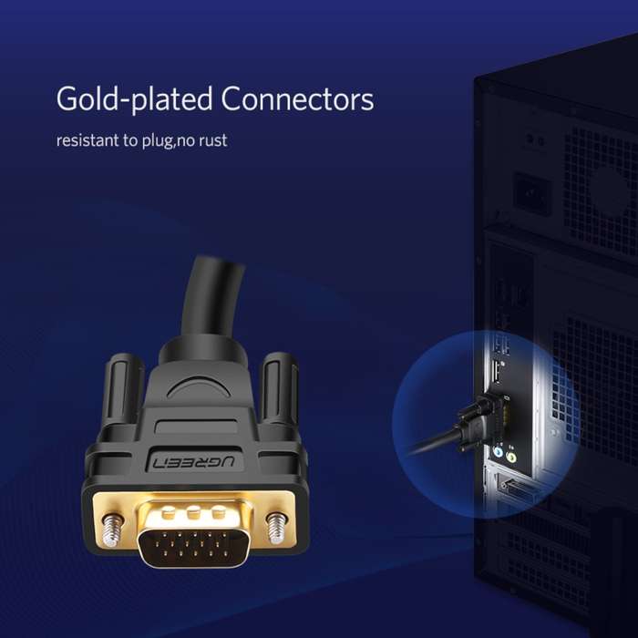 UGreen VG101 VGA Male to Male Cable 1.5M