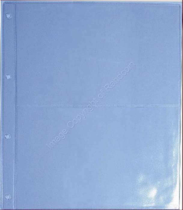 *#* A4 - Universal Banknote Album - Extra Pages. 2 Pocket Page *#*