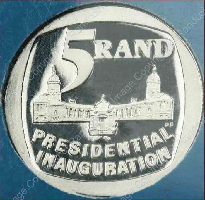 1994_Presidential_Inauguration_in_Perspex_coin_rev