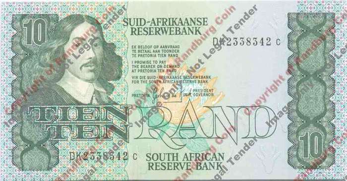 *#* GPC De Kock 3rd Issue - 1985 Ten Rand Note EF+ *#*