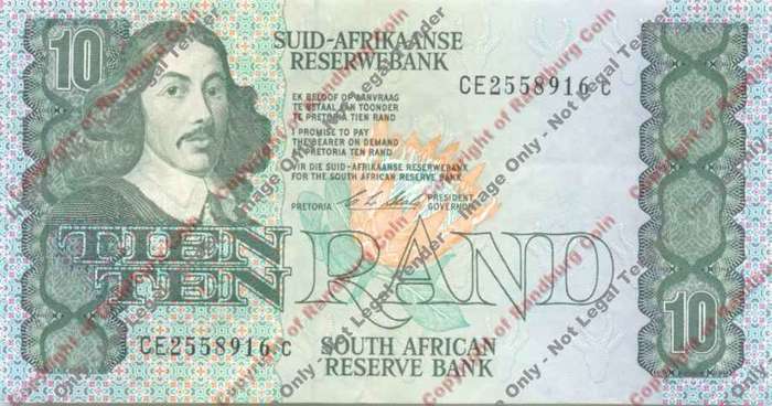 *#* CL Stals 1st Issue - Ten Rand Note - VF+ *#*