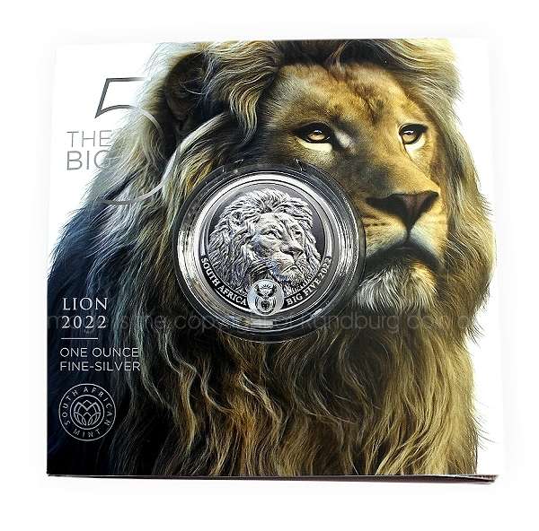 *#* 2022 1oz R5 Fine Silver Lion 2nd Series Brilliant Uncirculated Big Five *#*