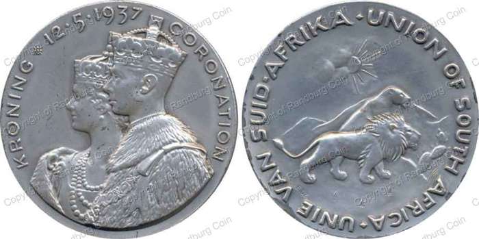 *#*FREE SHIPPING - 1937 King George vi Queen Elizabeth Large Silver Coronation Medal original box*#*