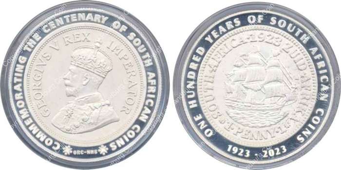 *#* FREE SHIPPING!! - 2023 GRC 100 Years of South African Coins Pure Silver 1kg Medallion *#*