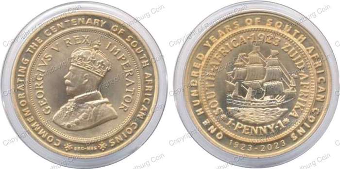 *#* 2023 GRC 100 Years of South African Coins Bronze Medallion *#*