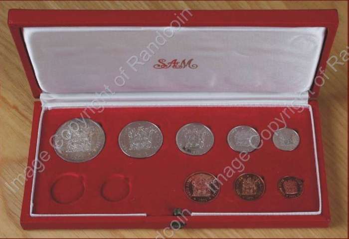 *#* 1971 Long Proof Set NO GOLD in SA Mint box Mintage 7000 !!! *#*