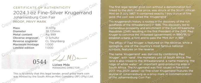 2024_Fine_Silver_Proof_1_oz_Krugerrand_JHB_Coin_Fair_Cert_rev.jpg