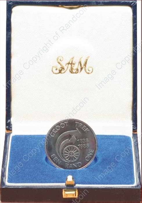 *#* 1988 SA Silver R1 Proof Groot Trek Mintage 7 941*#*