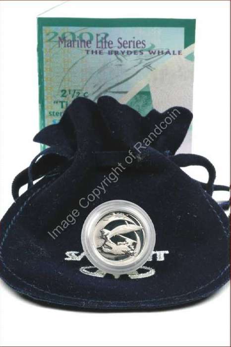 *#* 2002 SA Silver Bryde's Whale 2 1/2c Tickey total Mintage 1 602 *#*