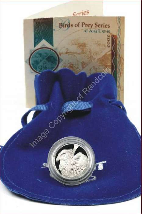 *#* 2003 SA Silver Eagles 2 1/2c Tickey total  Mintage 2010 *#*