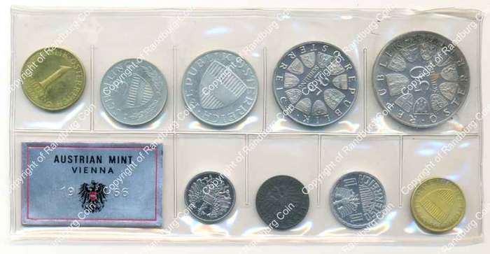 *#* FREE SHIPPING - Austria 1966 Proof Set *#*
