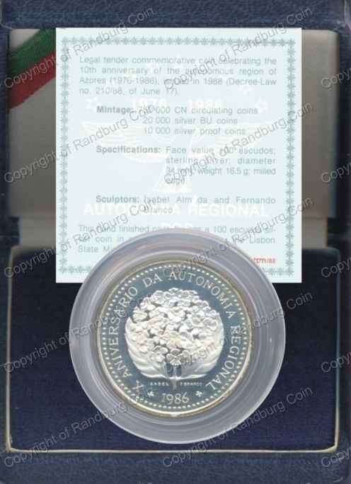 Azores_1986_Silver_Proof_100
