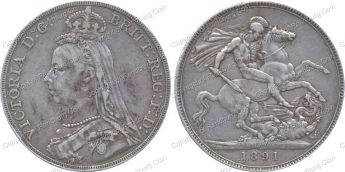 *#* Great Britain 1891 Silver Crown *#*