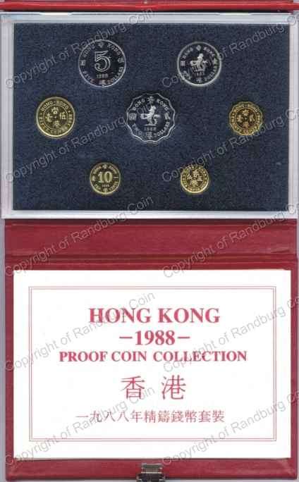 *#* Hong Kong 1988 Proof Coin Collection *#*